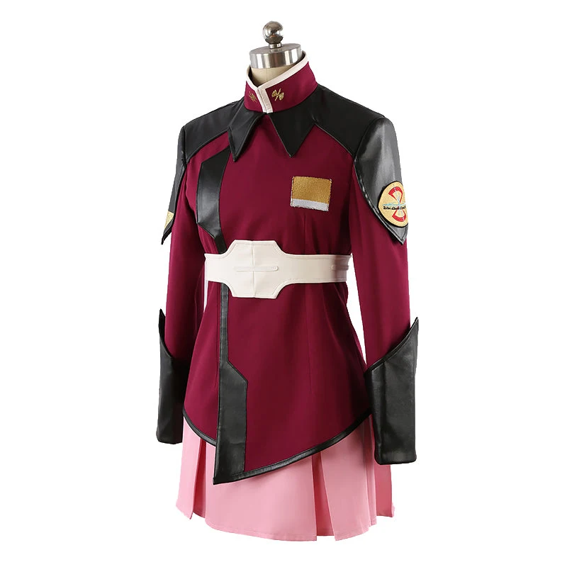 Mobile Suit Gundam SEED lunamaria Hawke ZAFT red uniform pink skirt cosplay costume custom size