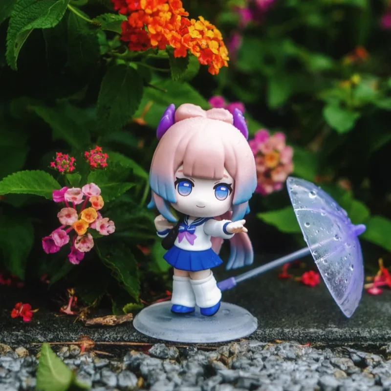 POP MART Genshin Impact Academy Poem of Light Shadow Q Version Figure Blind Box Genuine Collectible Toy Ornament In Stock Gift