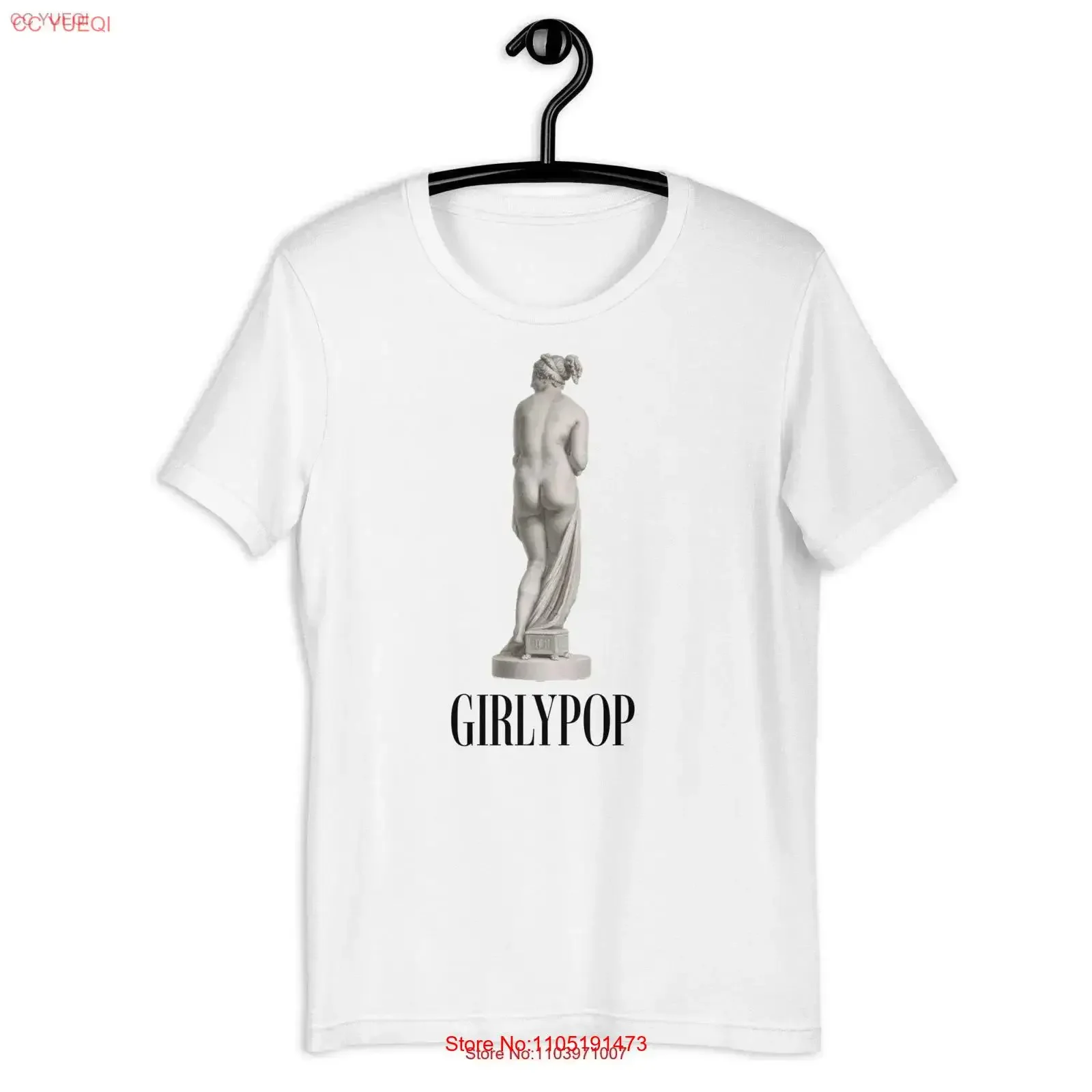 Girlypop Fine Art T shirt Feminism Funny Sarcasm Painting Artsy Aesthetic Museum Creative Anxiety Venus Beauty Femme vintage