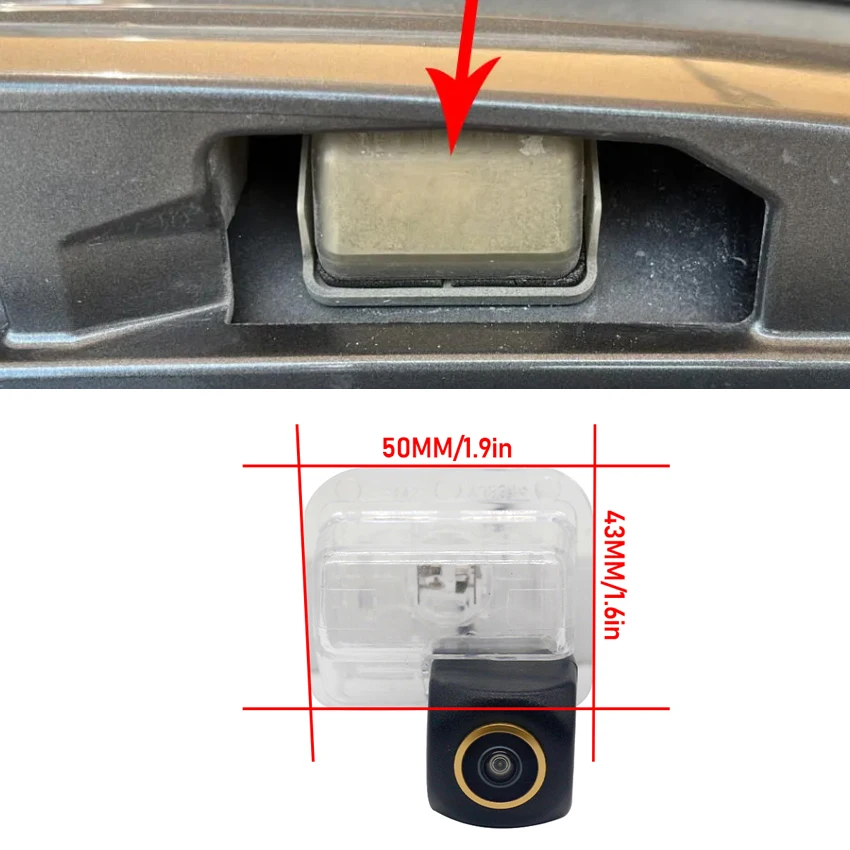 HD Rear Camera For Mazda CX-5 CX5 KE 2012 2013 2014 2015 2016 2017 2018 Night Vision Parking Reversing Camera Golden Lens