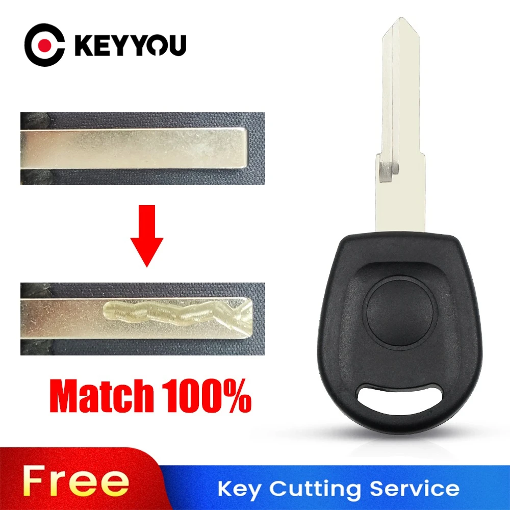 

KEYYOU With Cutting Service Transponder Key Shell For VW Polo Bora B5 Passat Skoda Seat Caddy Lupo Sharan Car Key Blank Case