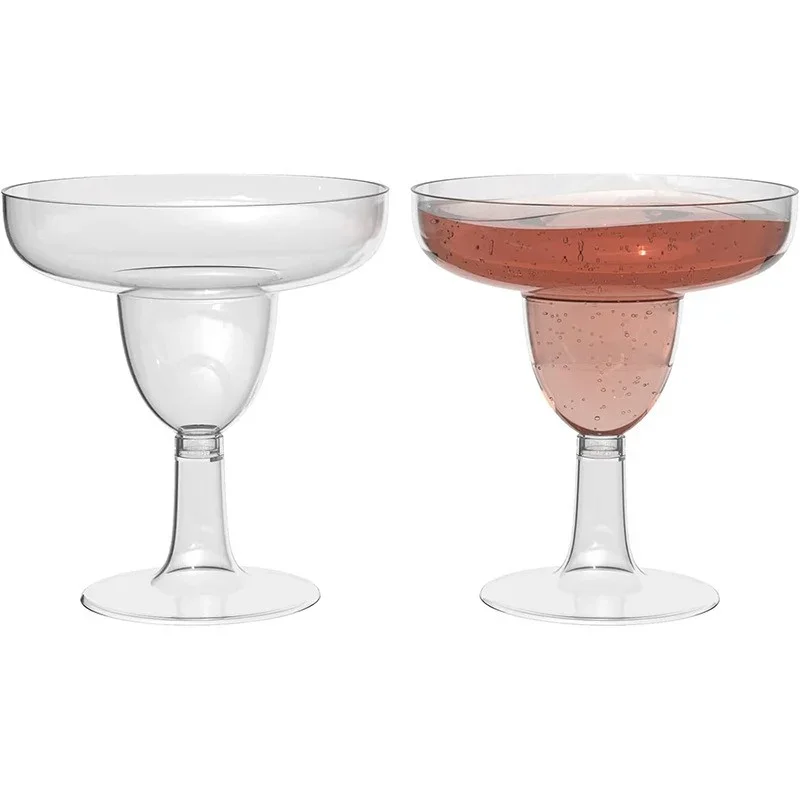 20PCS 5oz Plastic Disposable Cocktail Tall Champagne Glasses Martini Glasses Flute Cups Perfect for Wedding and Party Bar Cups