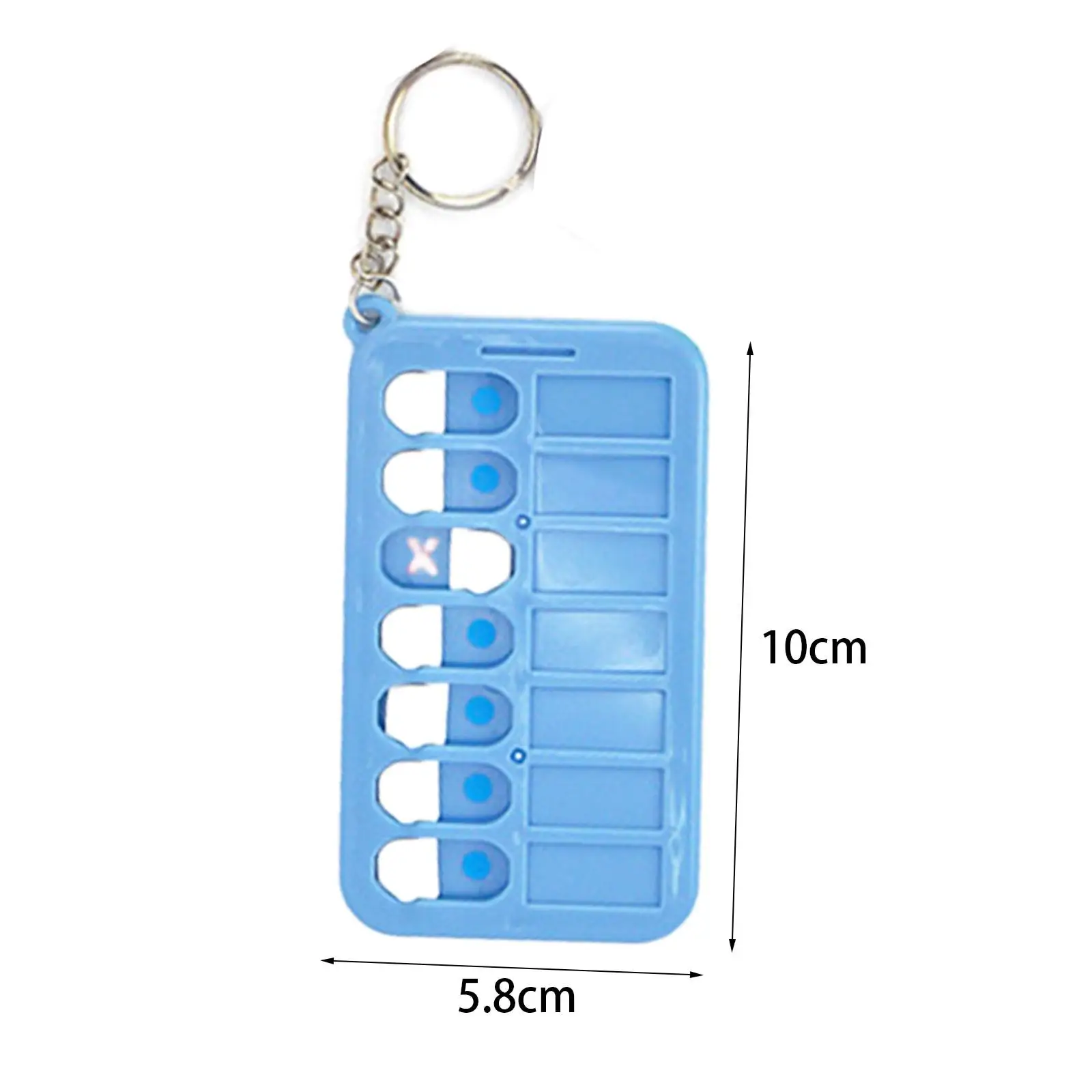 Checklist Board Keychain, Metal Keyring Planning Chart Key Chain Chore Chart