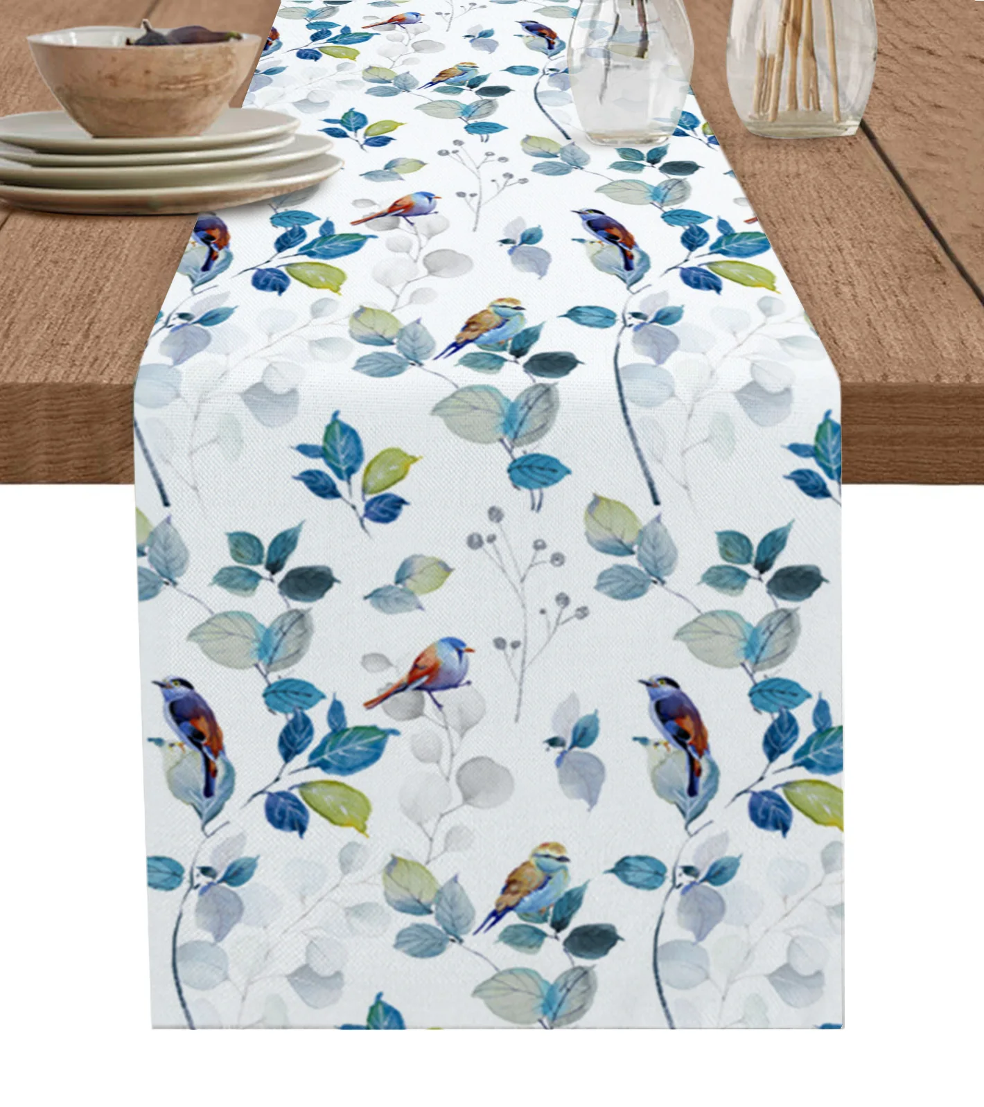 

Leaf American Country Wind Leaf Mockingbird Decor Table Runners Coffee Table Kitchen Dining Table Cloths Home Party Decor