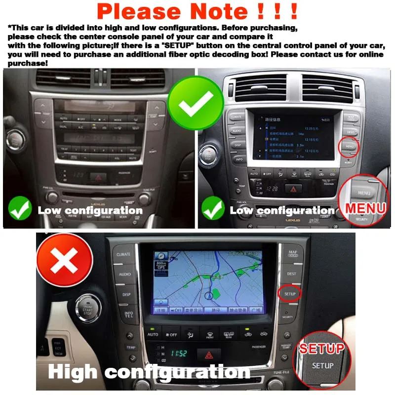 Android13 Tesla System Apple Carplay Car Video Player Central Multimedia Stereo Screen For LEXUS IS200 IS250 IS300 IS300C Auto