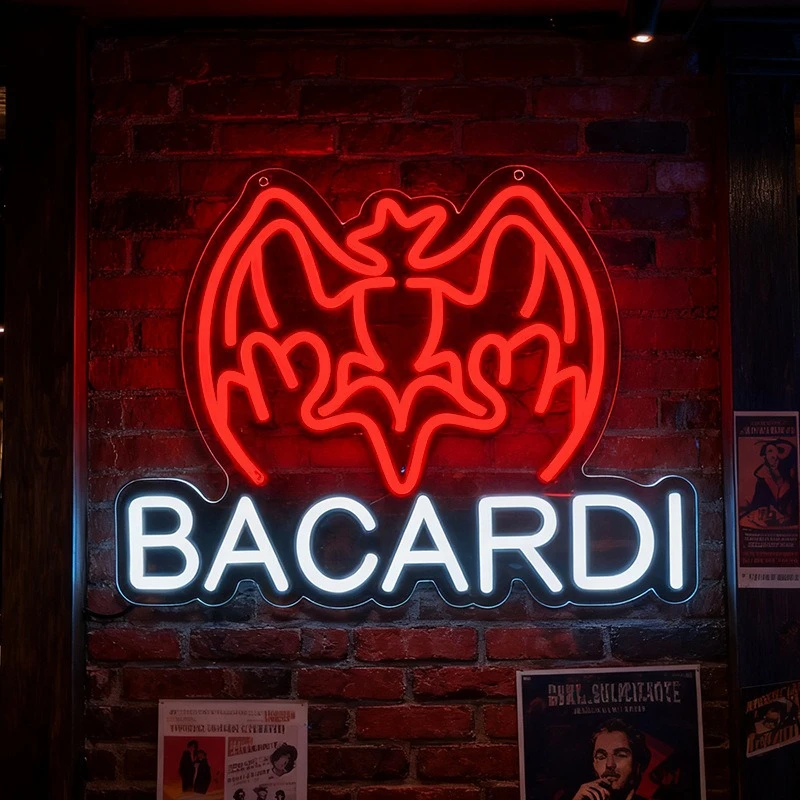 Neon commercial signs custom clear bar luminous door logo store name LED modeling light
