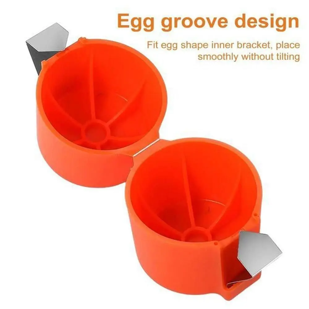 New Cute Egg Shell Opener Kitchen Baking Tool Stainless Steel Egg Opener Tool Household Eggshell Opening for Cooking Camping