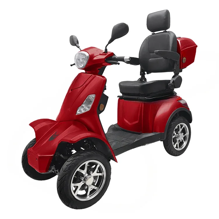 Scooter elétrico para deficientes, Scooter elétrico Eec, 4 rodas, mobilidade ao ar livre, assento duplo, 350W, luxo, para os idosos