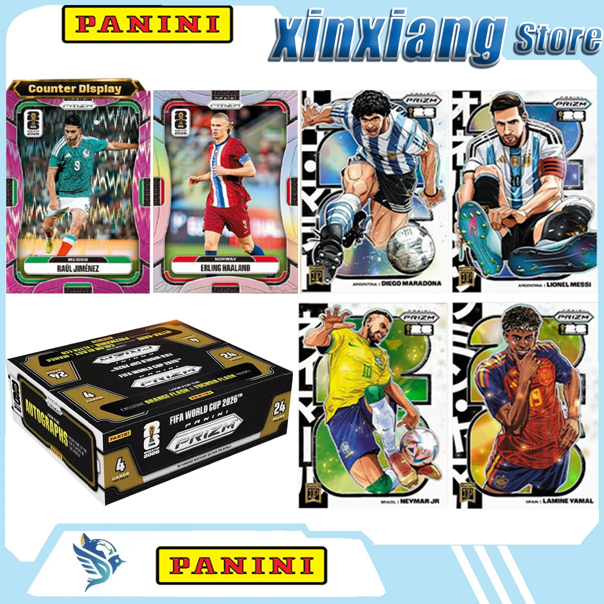 Genuine 2026 Panini Prizm Fifa World Cup Cd Soccer Trading Cards Football Star Collectible Cards With Autograph Card Chase