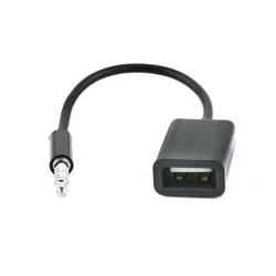 1Pc uniwersalny 3.5mm męski AUX wtyk Audio złącze USB 2.0 żeński konwerter kabel zasilacz samochodowy akcesoria samochodowe Mp3