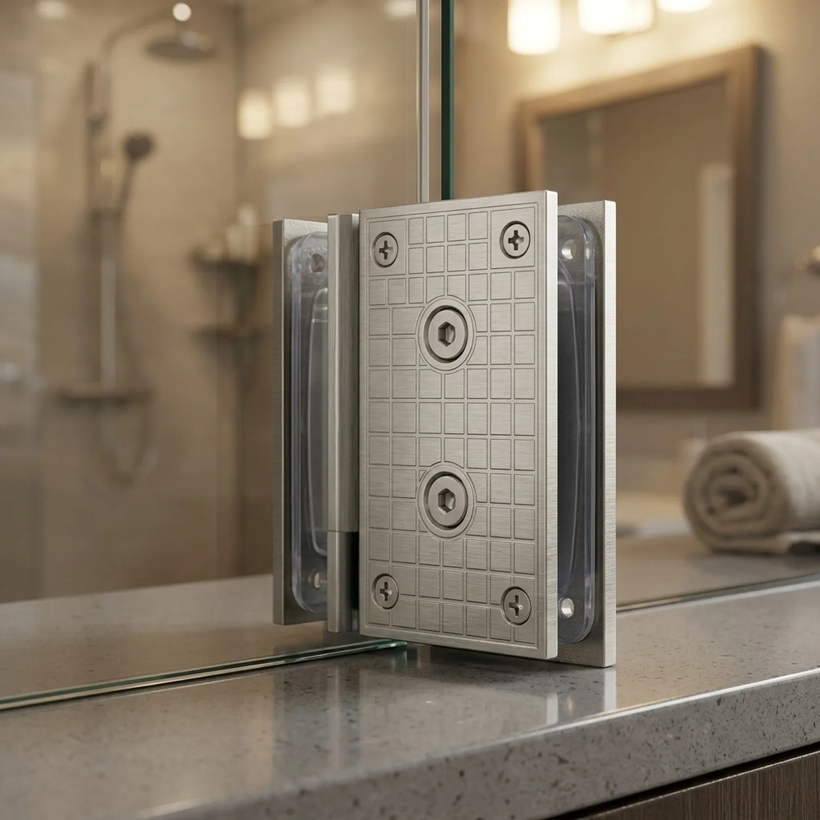 Glass Door Hinge Fabricated from 304 Stainless Steel to Meet Long Term Functional Requirements in Residential Use