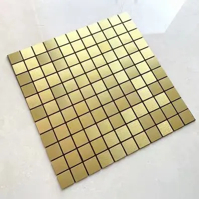 Metalen wandpanelen zelfklevende Alcobond mozaïektegels voor tv-functie muur keuken backsplash decor