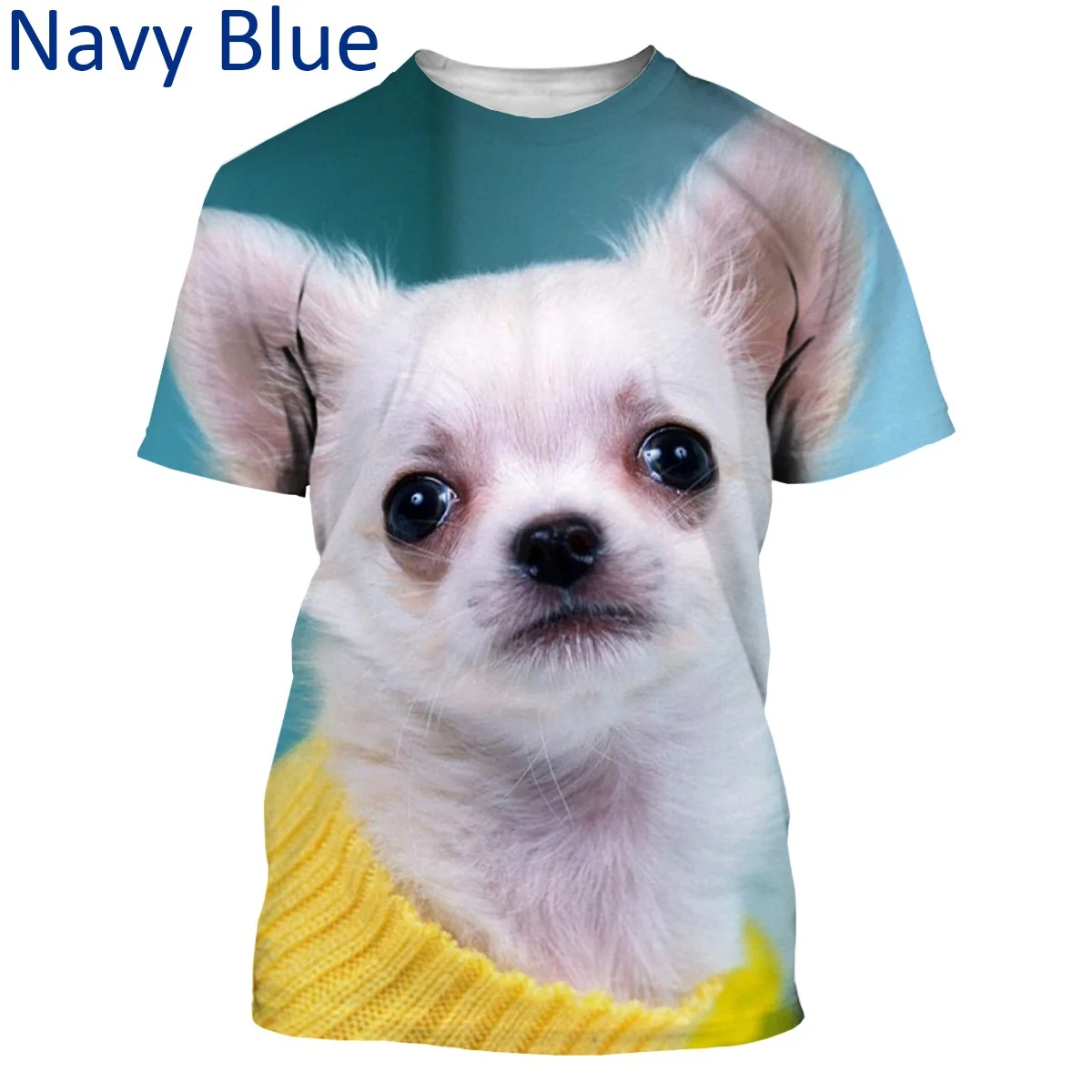 Fashion Animal Dog 3D Printing T-shirt Funny Chihuahua Dogs Casual T Shirt Cool Short Sleeve Tees