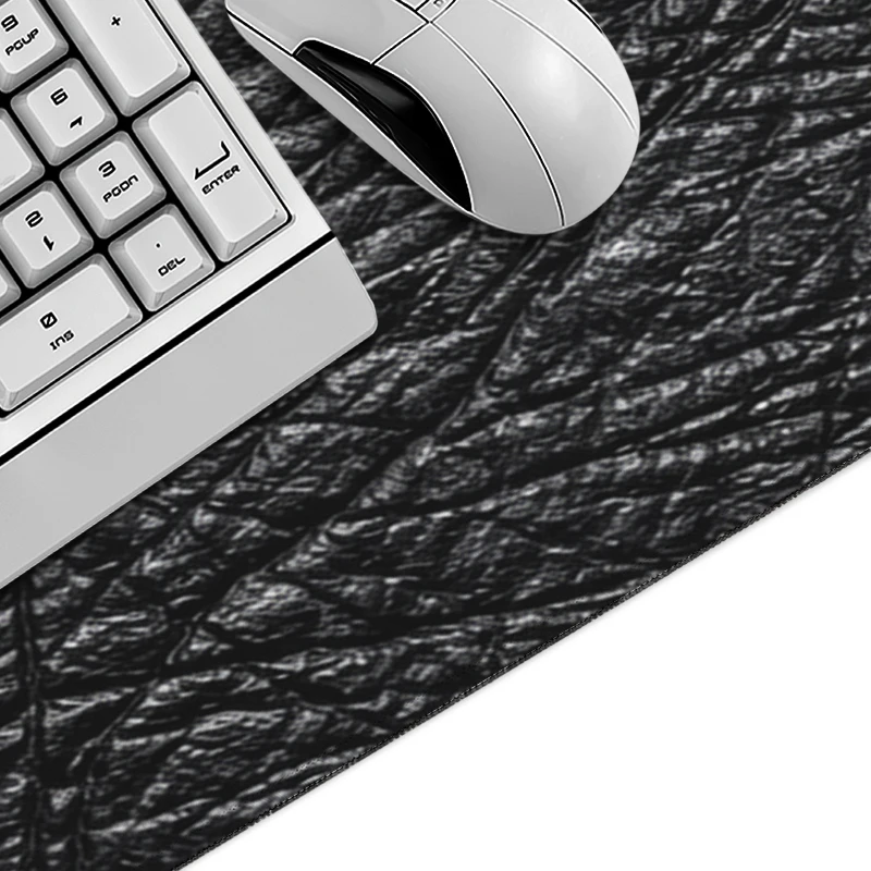 Black Leather Mouse Pad Gaming printon demand New Home Large HD Mousepad XXL Mouse Mat Playmat Office Carpet Table Mat Mice Pad