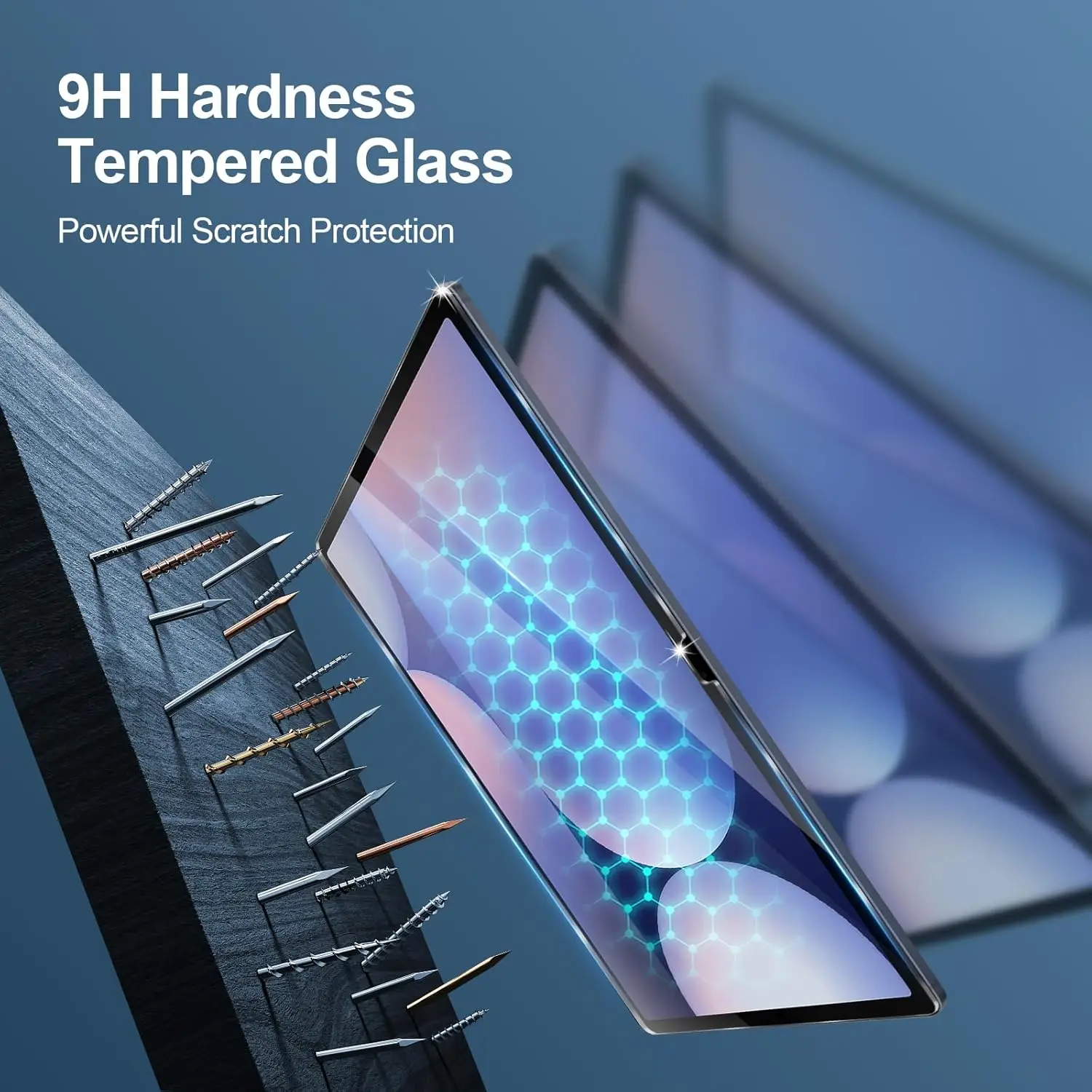 2PCS Tempered Glass Screen Protector for Samsung Galaxy Tab S11 S10 S9 S8 S7 FE S6 Lite A11+ A9+ Plus A8 A7 8.7 12.4 11inch Film view 3