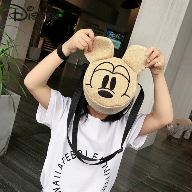 Disney Mickey Children\'s Crossbody Bag High Quality Fashion Boys\' Shoulder Bag Multifunctional Storage Girls\' Leisure Bag