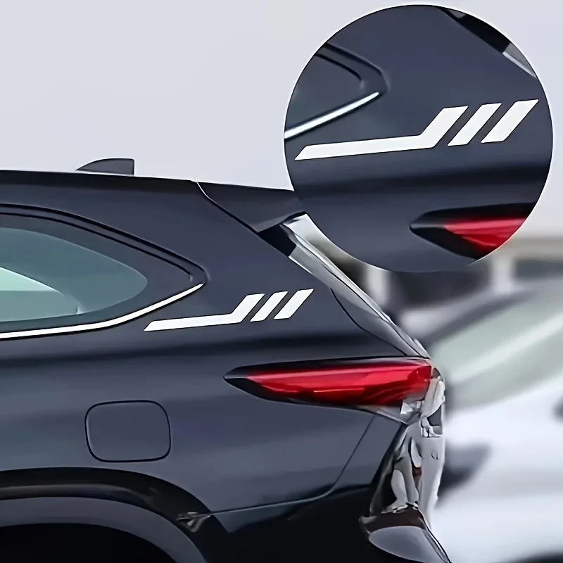 AliExpress NONE 2Pcs Car Side Vent Stripe Waterproof Vinyl Sticker For Auto Body Window Bumper Decal