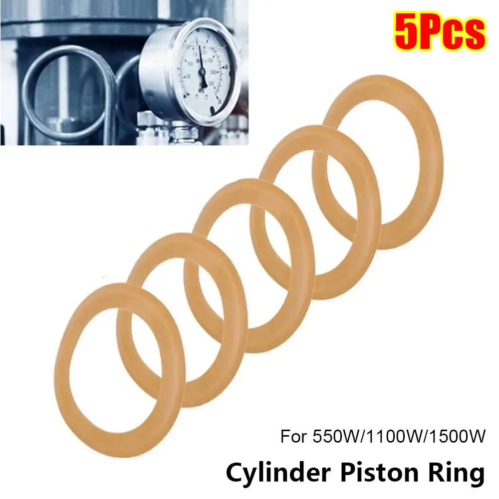 5Pcs New Rubber Piston Rings Wear-resistance Insulation Pump Cylinder Insulation Rings Air Compressor Parts Air Pump Accessories