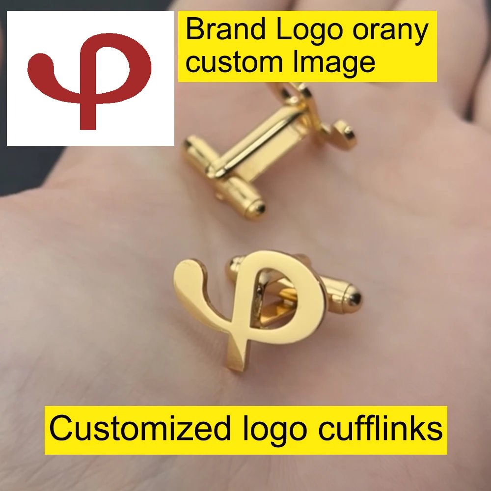 Customized Pattern Stainless Steel Cufflinks, Personalized Company Pattern Cufflinks, Suit Jewelry, Men's Dad Gifts