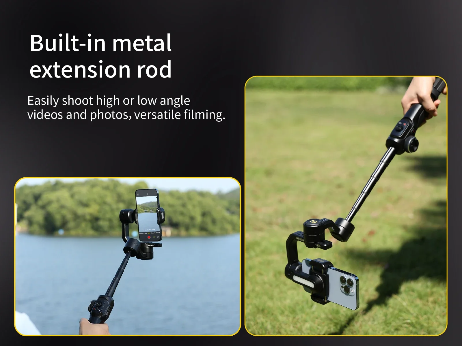 S2 Gimbal-stabilisator Statief 3-assige Gimbal Handheld-telefoonstabilisator voor live vlog