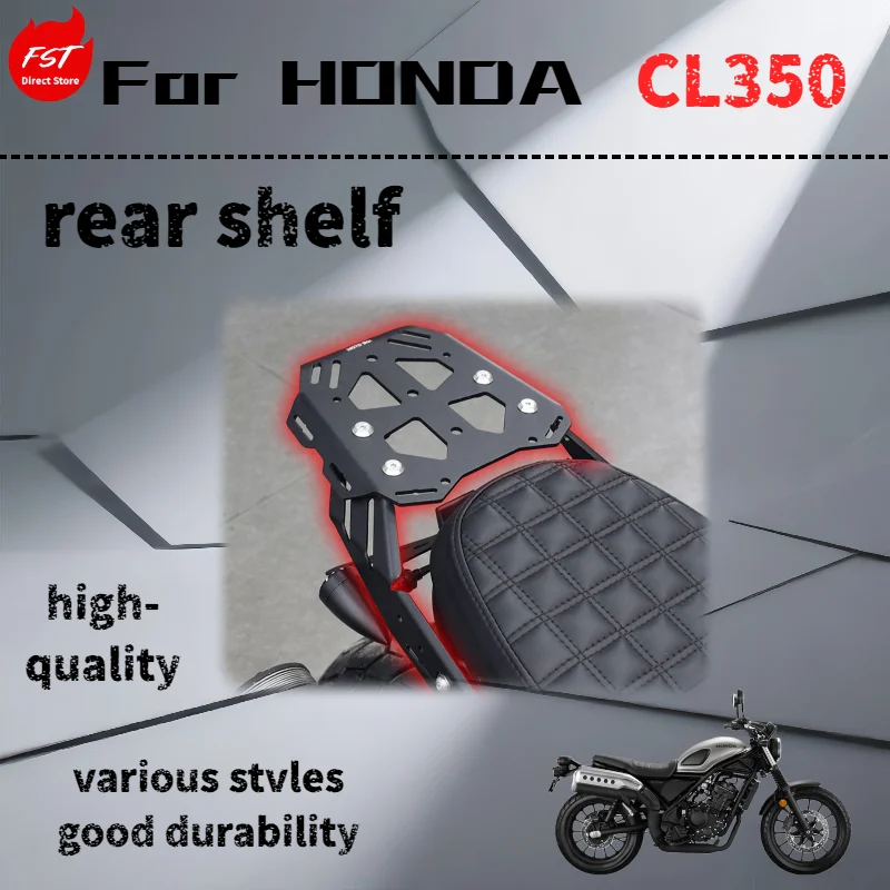 

For Honda CL300, aluminum alloy rear rack and tail box bracket accessories.