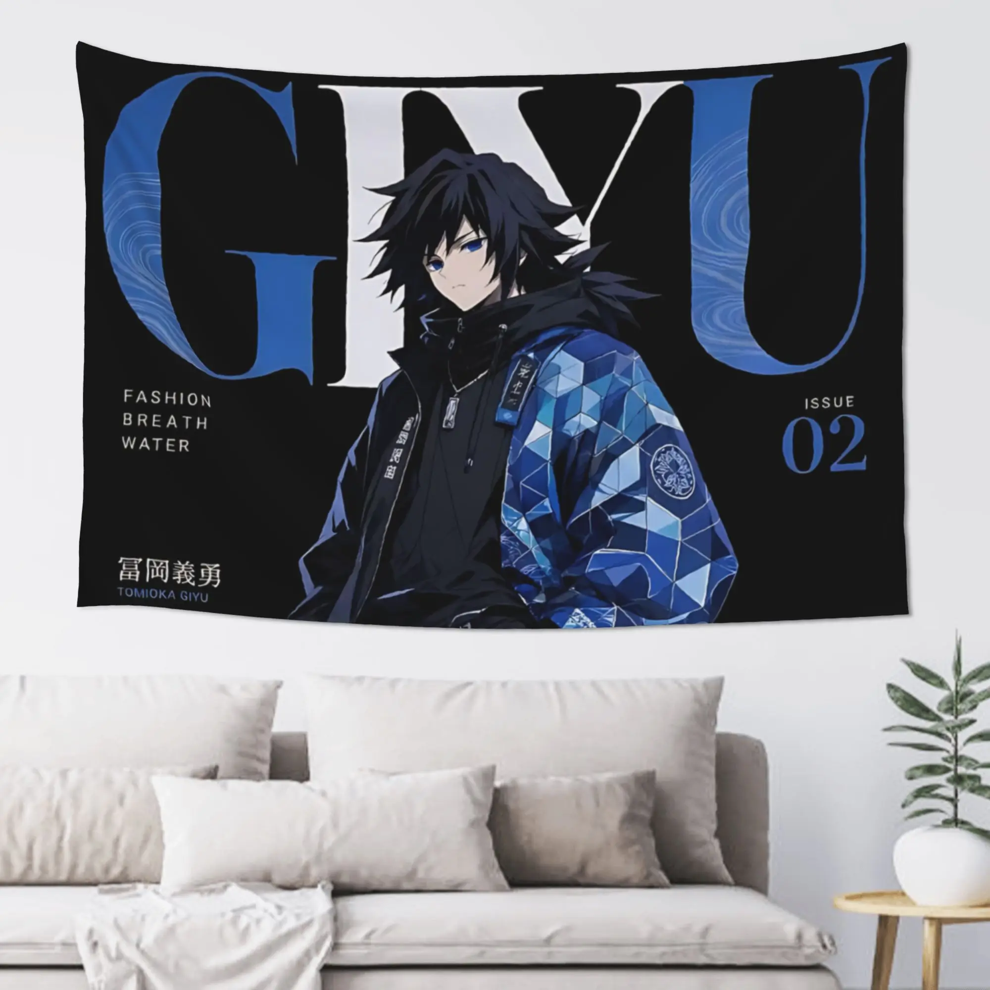 Cutecore Demon Slayer Tapestry Bedroom Decoration  Wall Hanging Blanket Tapestry Cool Stuff For Room