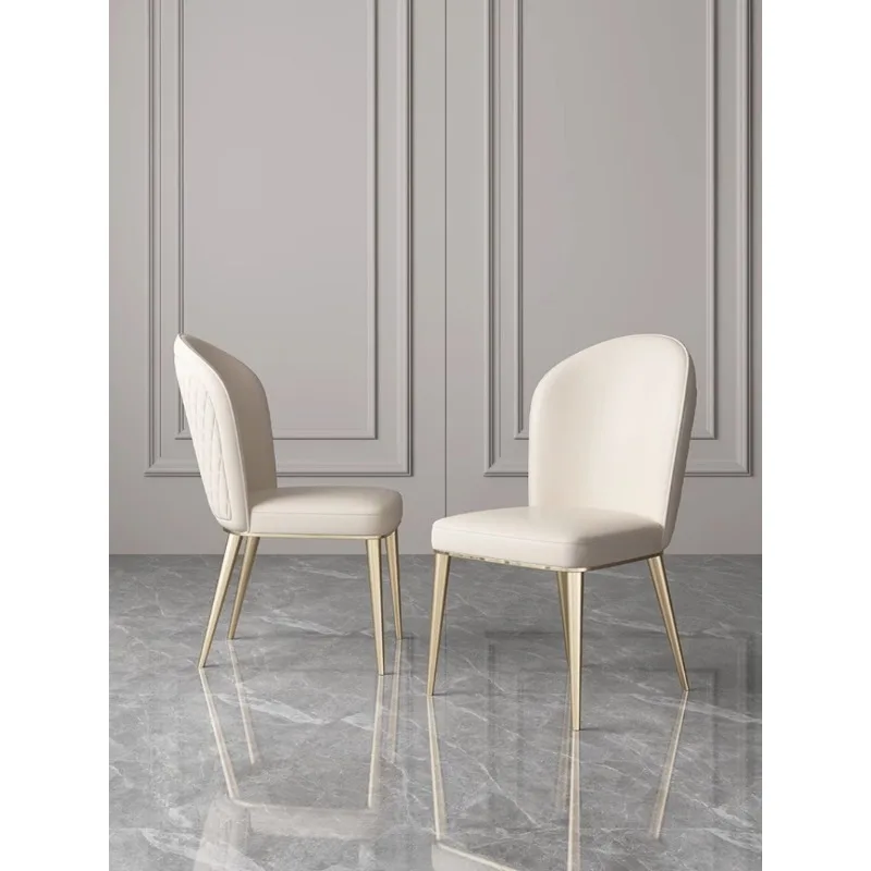 

Nordic dining chairs, modern and simple home lounge stools, backrests, small apartments, dining rooms, light luxury style, ins,