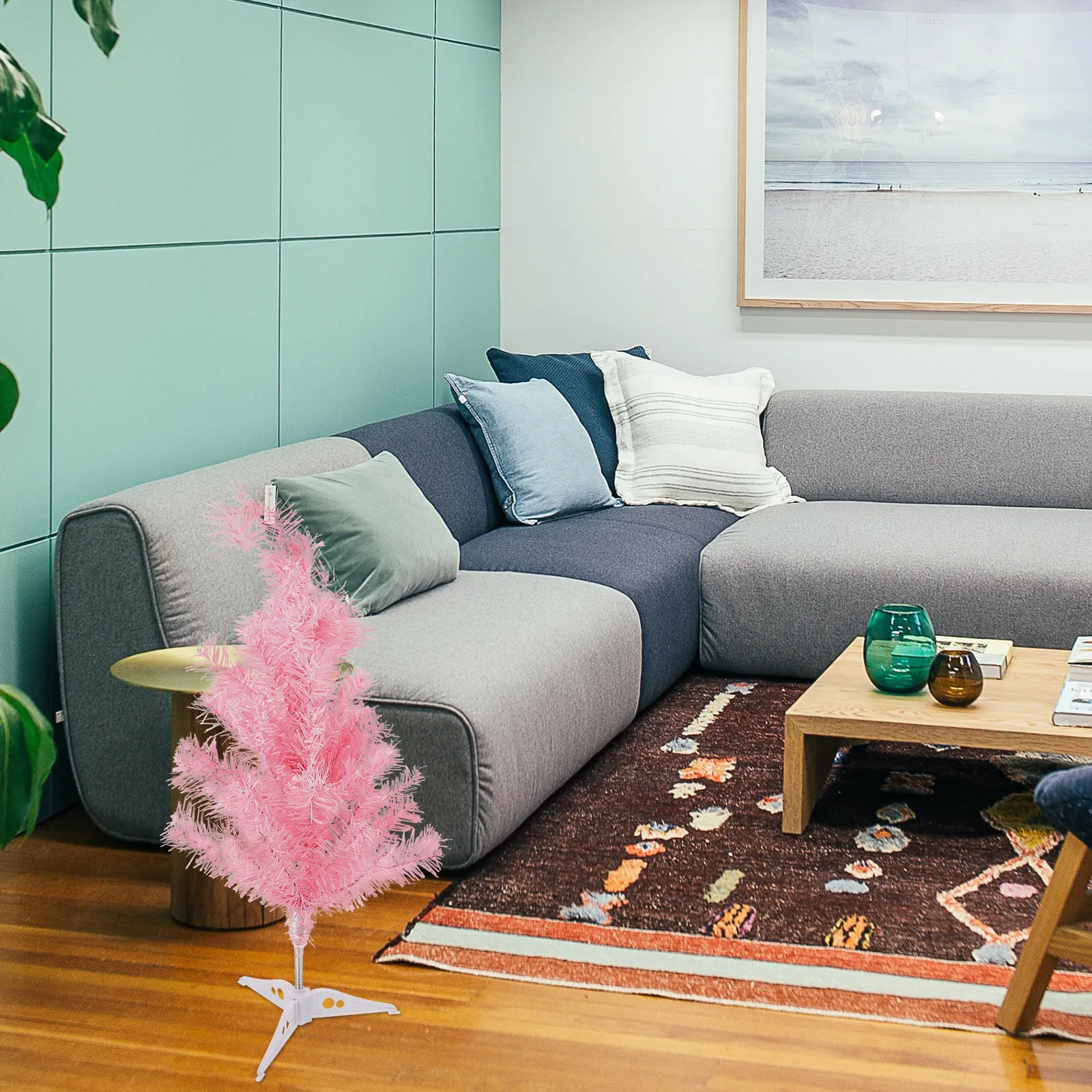 

Creative Tree Craft Small Desktop Xmas Decoration for Office Home Car Festive Holiday Season Table Adornment