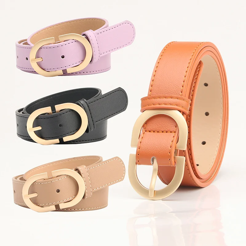 

Square Pin Buckle PU Leather Belt For Women High Quality Ladies Dress Jeans Strap Jacket Adjustable Belts