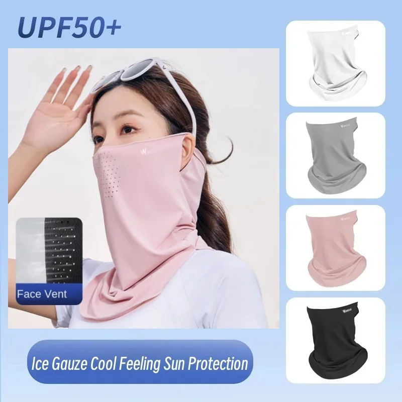 Unisex UV-Schutz Outdoor Hals Wrap Cover Sport Sonnenschutz Lätzchen Eis Seide Maske Gesichts schutz Hals Wrap Cover Sonnenschutz Gesicht Schal