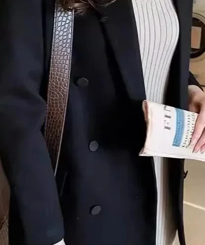 Lente zomer elegante afslankende gebreide vestrok middellange zwarte binnenbasisrok mouwloze tankjurk