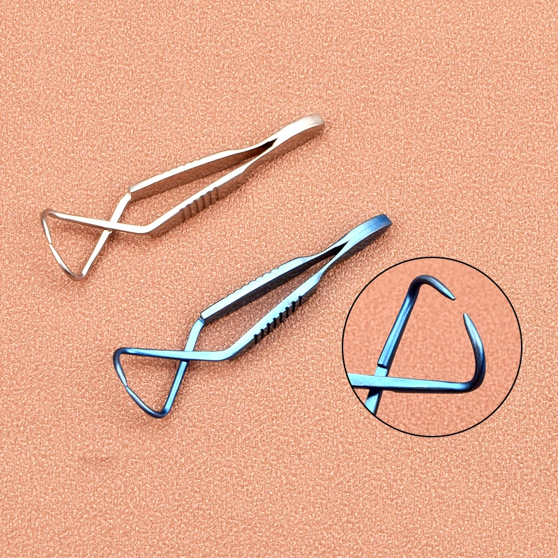 Pinzas para toallas de aleación de titanio, pinzas para toallas de tela fija, pinzas para gasa, pinzas para esponja, herramientas de instrumentos de plástico quirúrgicos