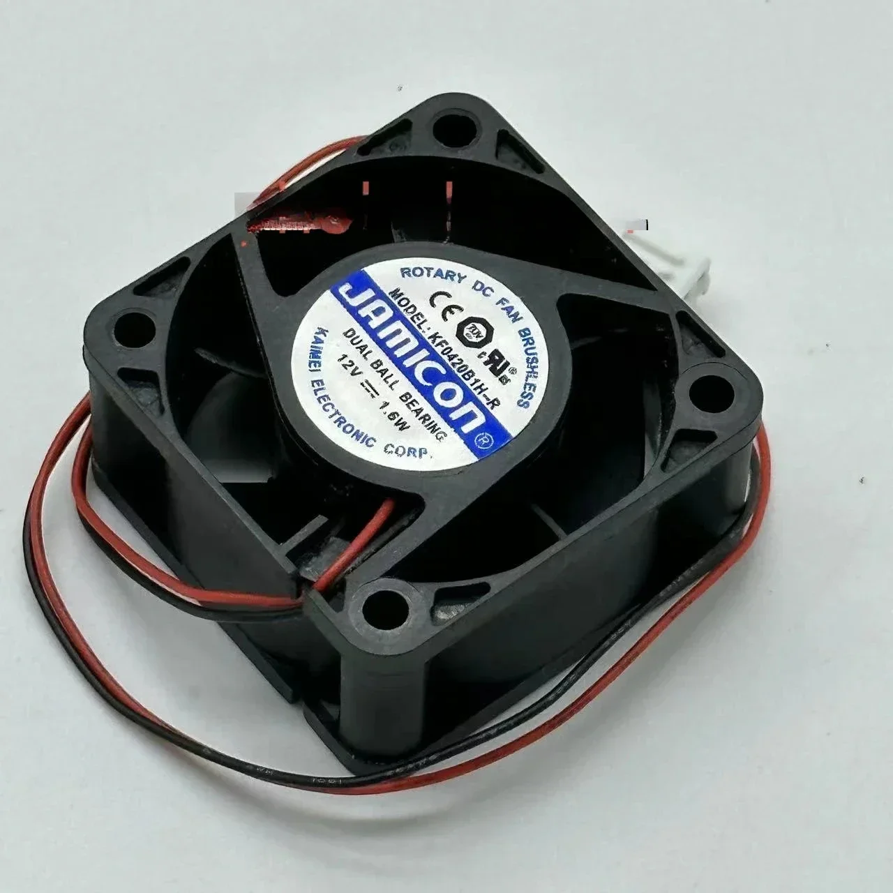 

Jamicon KF0420B1H-R Server Cooling Fan DC 12V 1.6W 40x40x20mm 2-Wire