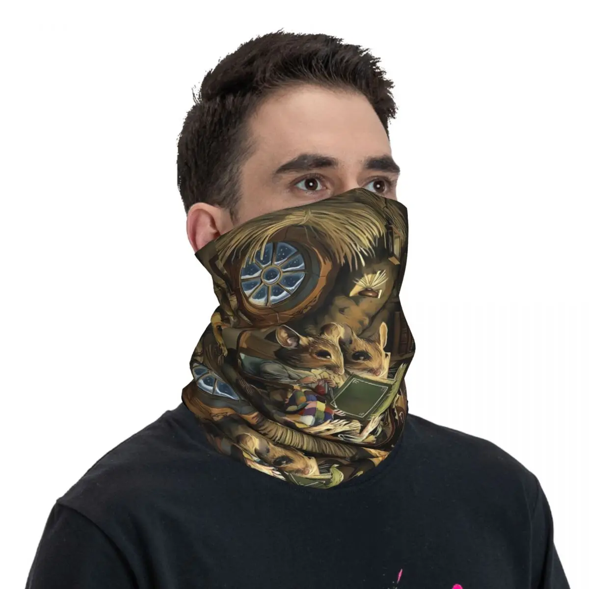 Mole Scarf Neckerchief Neck Face Mask Polyester