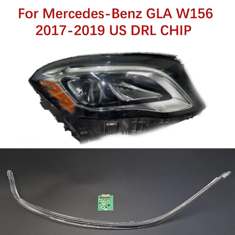 

Дневные ходовые огни «ангельские глазки» для Mercedes-Benz GLA W156, автомобильные фары DRL CHIP 17-2019, модуль балласта, американская версия, белый свет