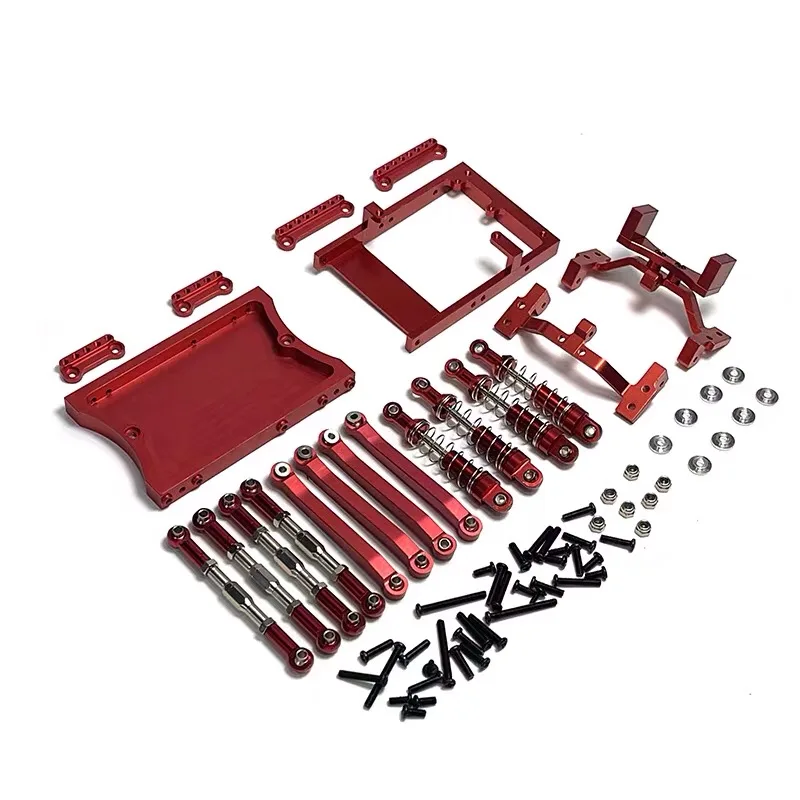 

Metal Chassis Link Rod Servo Mount Shock Absorber Beam Kit For MN 1/12 D90 D91 D96 MN98 MN99S RC Car Upgrade Parts