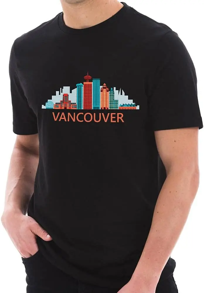 e4Hats.com Downtown Vancouver Graphic Design Deluxe Jersey T-Shirt