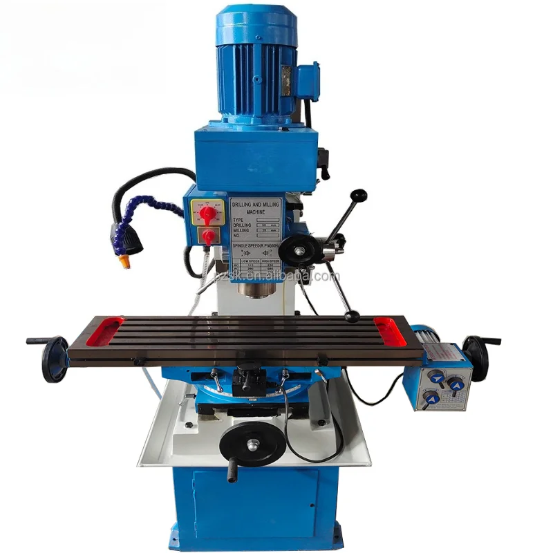 Mini perfuração vertical universal e fresadora manual leve de metal