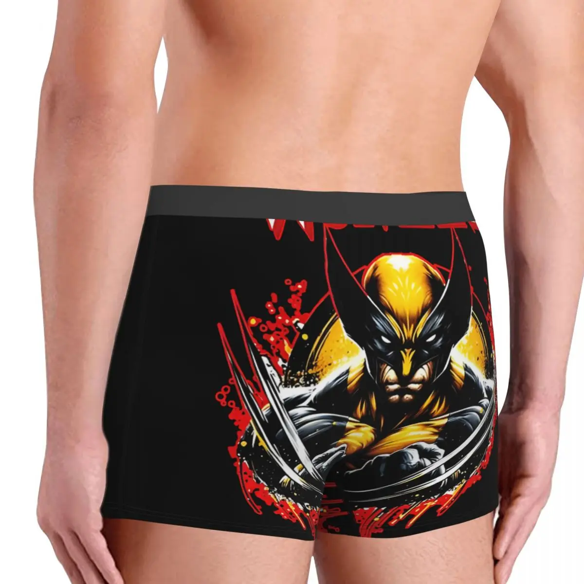 X-man Wolverine Underpants Cotton Panties Men\'s MARVEL Super Hero Underwear Sexy Shorts Boxer Briefs