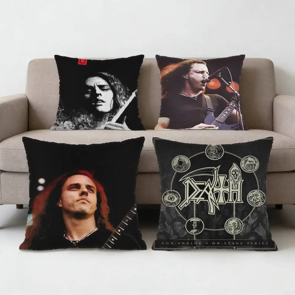 

Metal Band D-Death Chuck Schuldiner Pillow Case Sofa Living Room Bedroom Headboard Backrest Cushion Square Cushion Nap Time