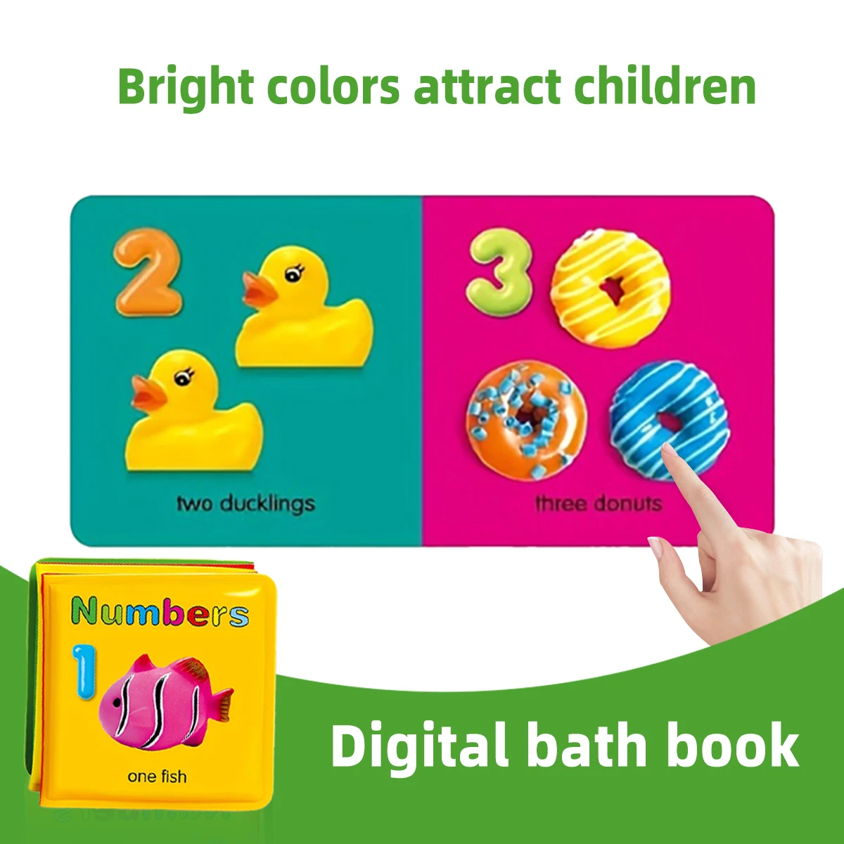 Floating Baby Bath Books for Baby,Kids Learning Bath Toys,Waterproof Bathtime Toys for Toddlers,Educational Infant Bath Toys.