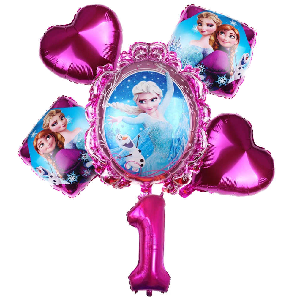 Decorative Balloons For Party Frozen Anna Elsa Anime Figures Chidren Girls Princess Favors Party Supplies DIY Gifts Baby Shower