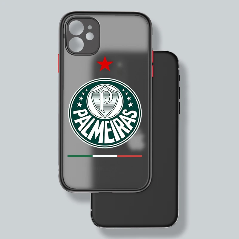 P-Palmeiras football For Apple iPhone 15 14 13 12 11 mini Pro Max 8 7 6S 6 XR X XS Plus Frosted Translucent Phone Case