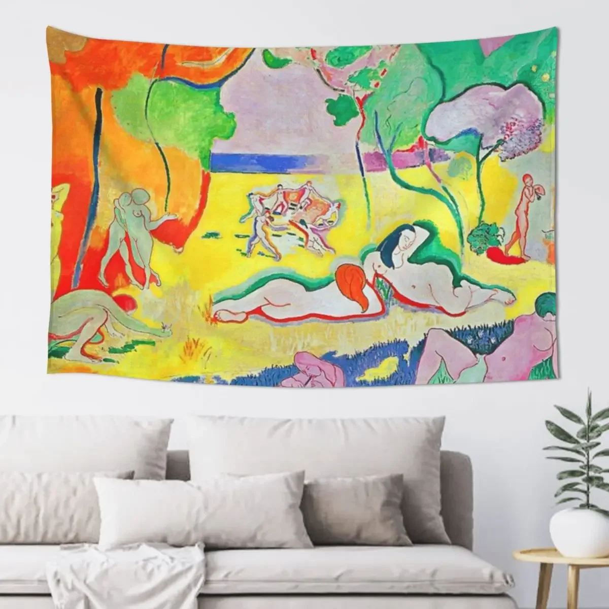 joy of life matisse - classic art Tapestry Bedroom Organization And Decoration Living Room Decoration Tapestry