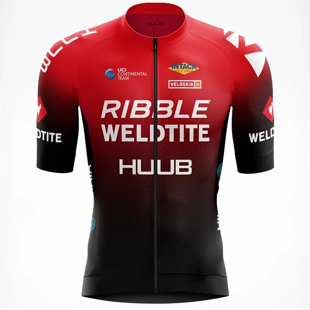 New Ribble Weldtite  Cycling Jersey Summer High Quality Team Men Clothing Short Sleeve Quick Dry Maillot Ropa Ciclismo 2021