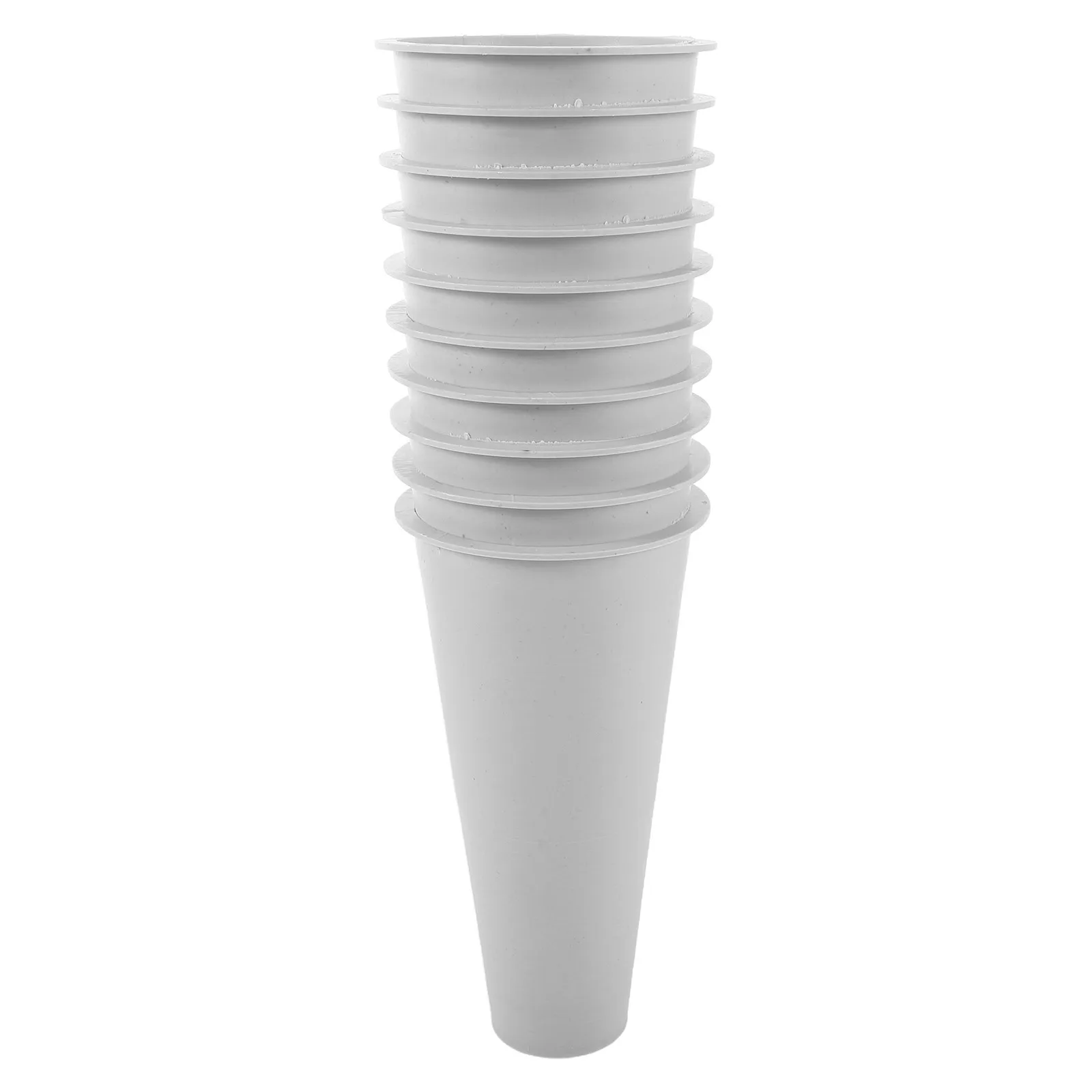 

10Pcs Cemetery Grave Vase Plastic Memorial Flower Holder for Funeral Decor Church Graveside Floral Arrangement Supplies