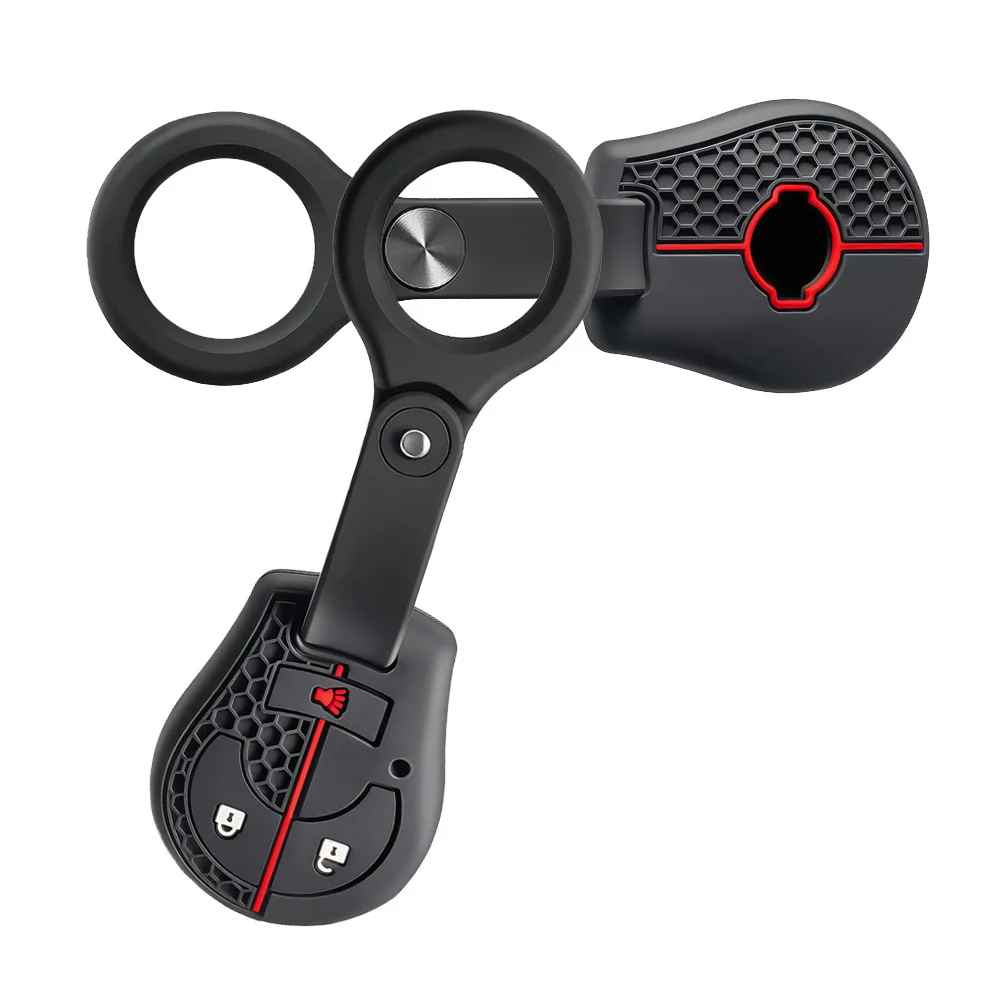 Keychain For NISSAN Juke March Qashqai Sunny Sylphy Tiida X-Trail 3 Buttons Car Key Case Cover Shell Fob Holder Key Protector