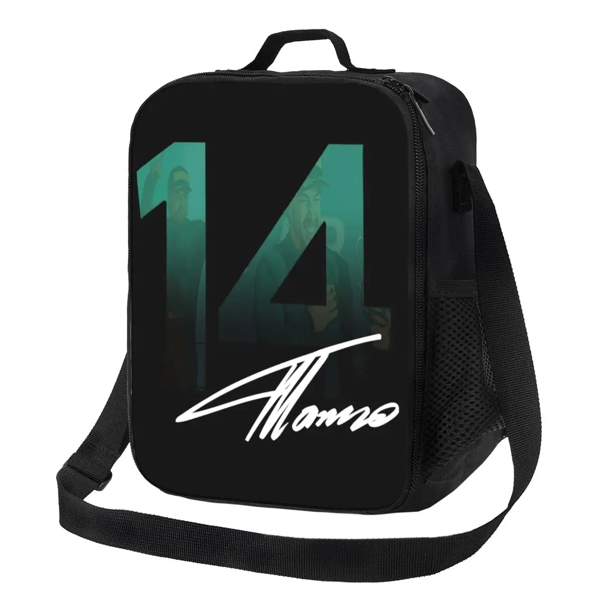 Alonso Motorcycle Race Portable Lunch Box Waterproof Fernando Sport Car Cooler Thermal Food Insulated Lunch Bag Kids School