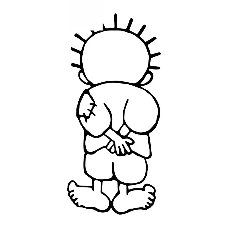 

Car Stickers Handala Hanzala Personality Car Stickers Bumper Decoration Decals Creative Waterproof Black/white,18cm*8cm