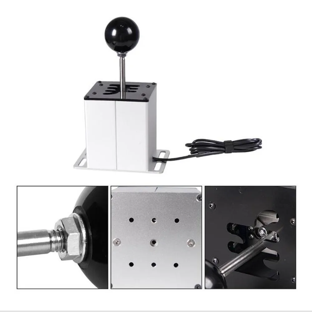 

Игровой USB-эмулятор ручного тормоза и переключателя передач, как показано на рисунке, включает в себя ручку переключения передач и полный комплект аксессуаров для установки.